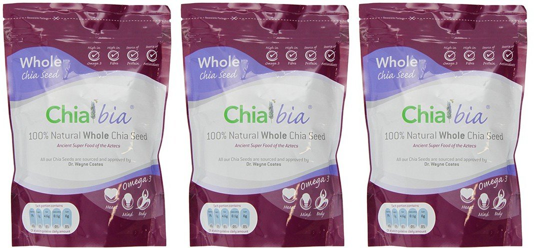 (3 PACK) - Chia Bia - Whole Chia Seed | 400g | 3 PACK BUNDLE