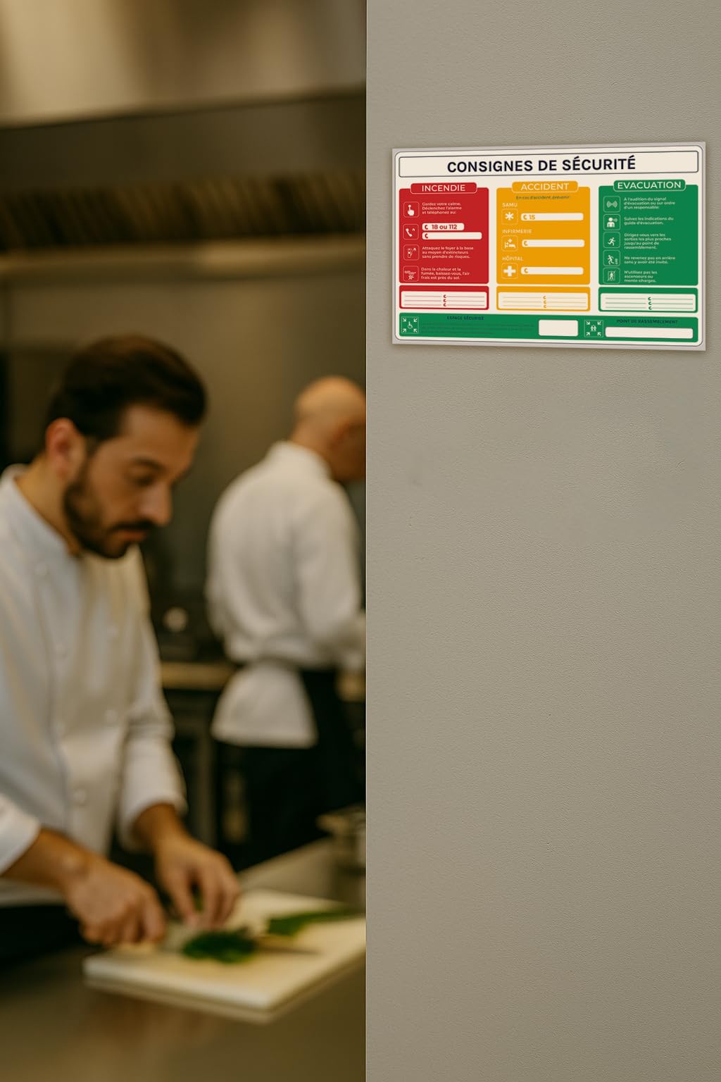 Affichage Obligatoire Entreprise 2026 - Pack Conformité: Panneau A3 Code du Travail + Affiche A4 Consignes Sécurité & Évacuation + Sticker A5 Interdit de Fumer - Kit Adhésif Complet, Fait en France