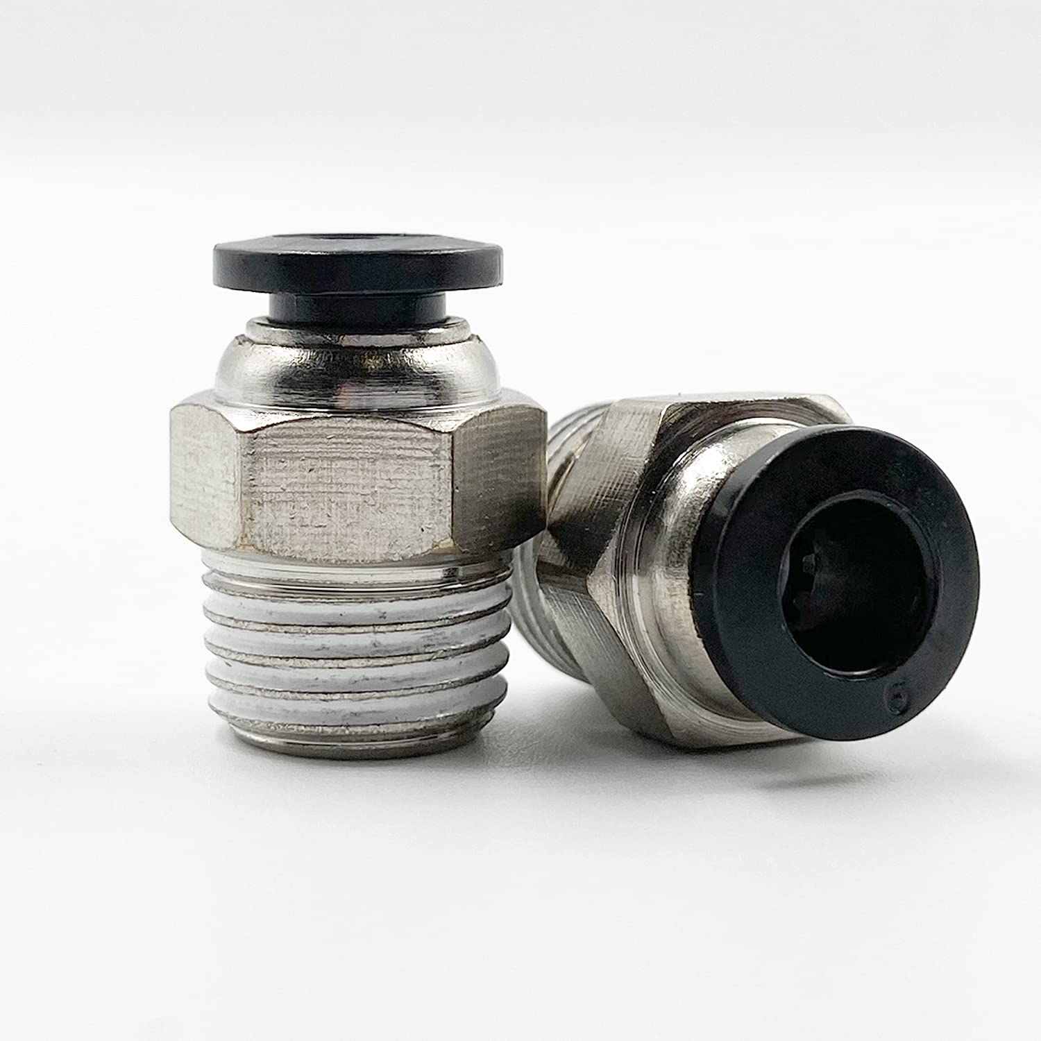 Rеvіеw Prоduсt 1/4 PT Male Thread 6mm Straight Pneumatic Push in Quick Fitting Connectors for PETF Tube 10Pcs