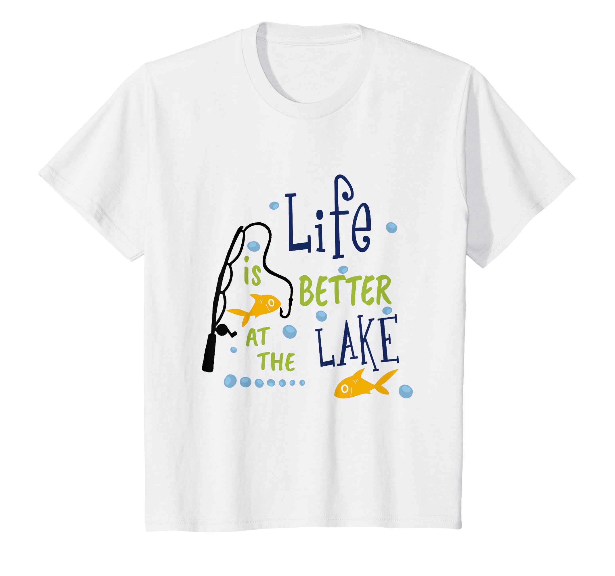 Life is Better at The Lake Fishing Hobby Kid Toddler Child T-Shirt