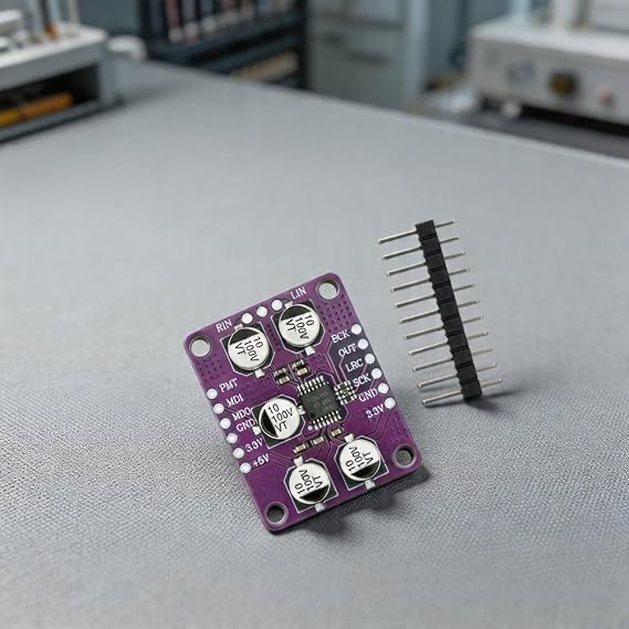 QOXEZY PCM1808 Audio ADC Board Module, 24-Bit Analog Input Decoder for ADC, 64x Oversampling Decoder, I2S Interface for Audio Player(1PCS)