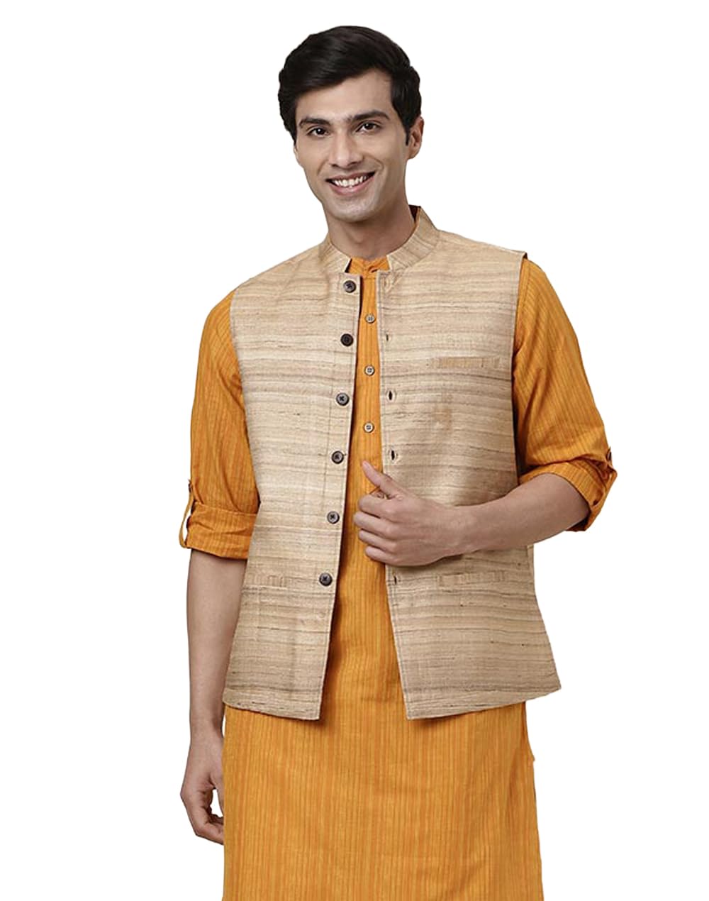 fabindia Silk Nehru Jacket-picture-27