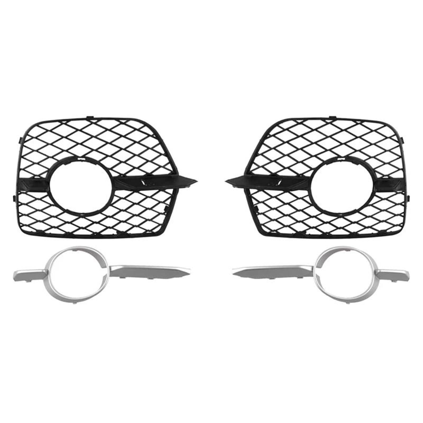 Rejilla antiniebla delantera de malla ABS para parachoques de BMW X6 E71 E72, kit de 1 par