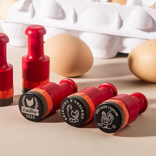 Miniatura 6 de STAMTECH Sellos de huevos: personaliza huevos frescos de granja con sello de huevo personalizado fácil de usar