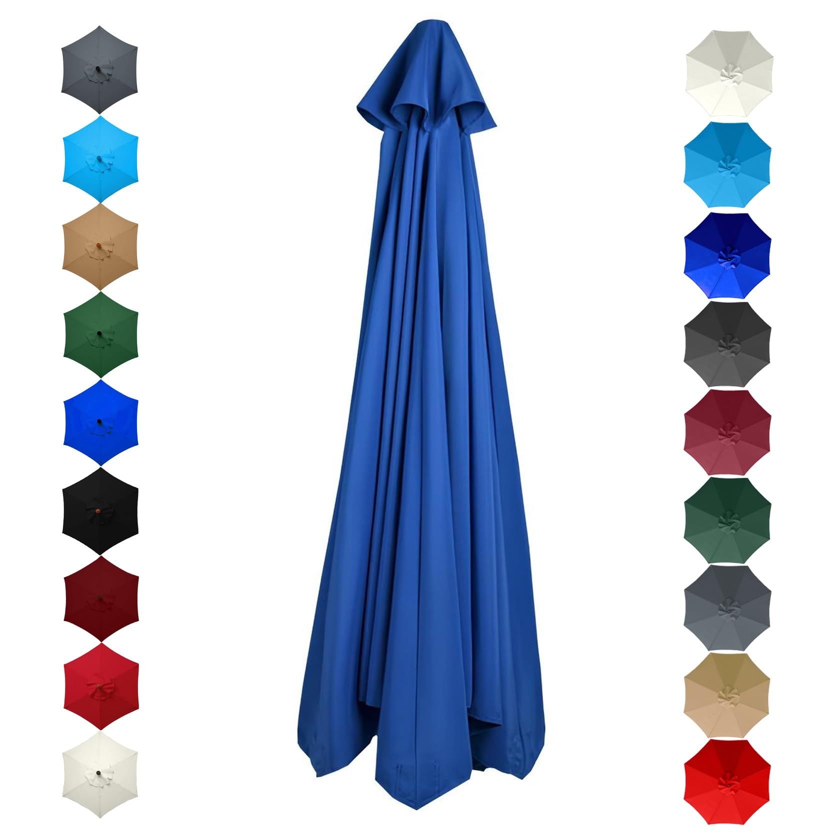 Housse de protection de rechange pour parasol standard et déporté – Tissu imperméable résistant aux UV, facile à installer, protection extérieure polyvalente