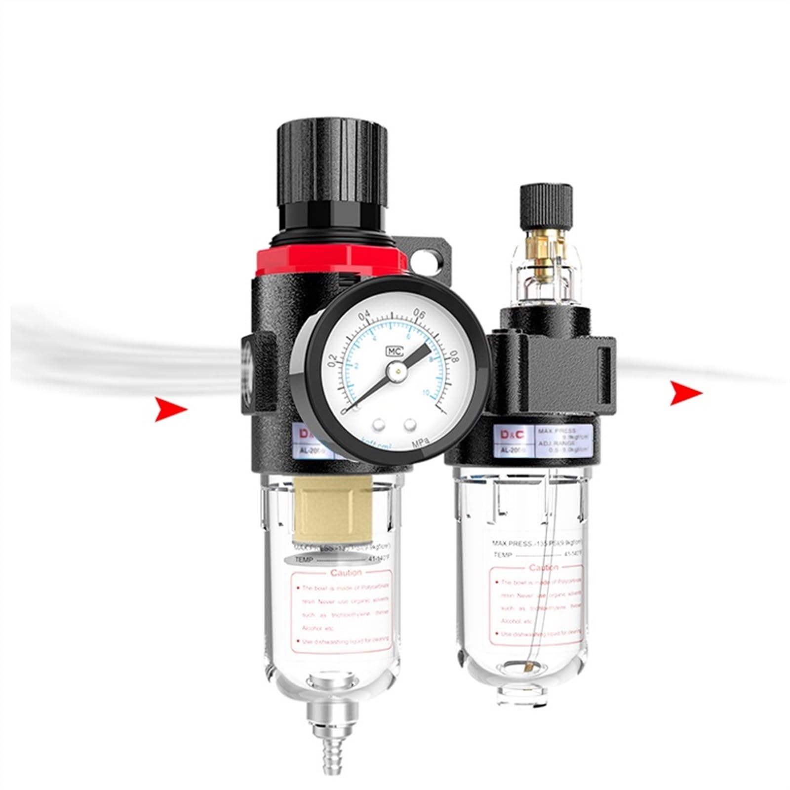 Compresor de procesador de aire AFC2000 1/4, filtro de aire, aceite y agua, regulador de presión, filtro de trampa Vavle AFC-2000(AFC-SMPM20)