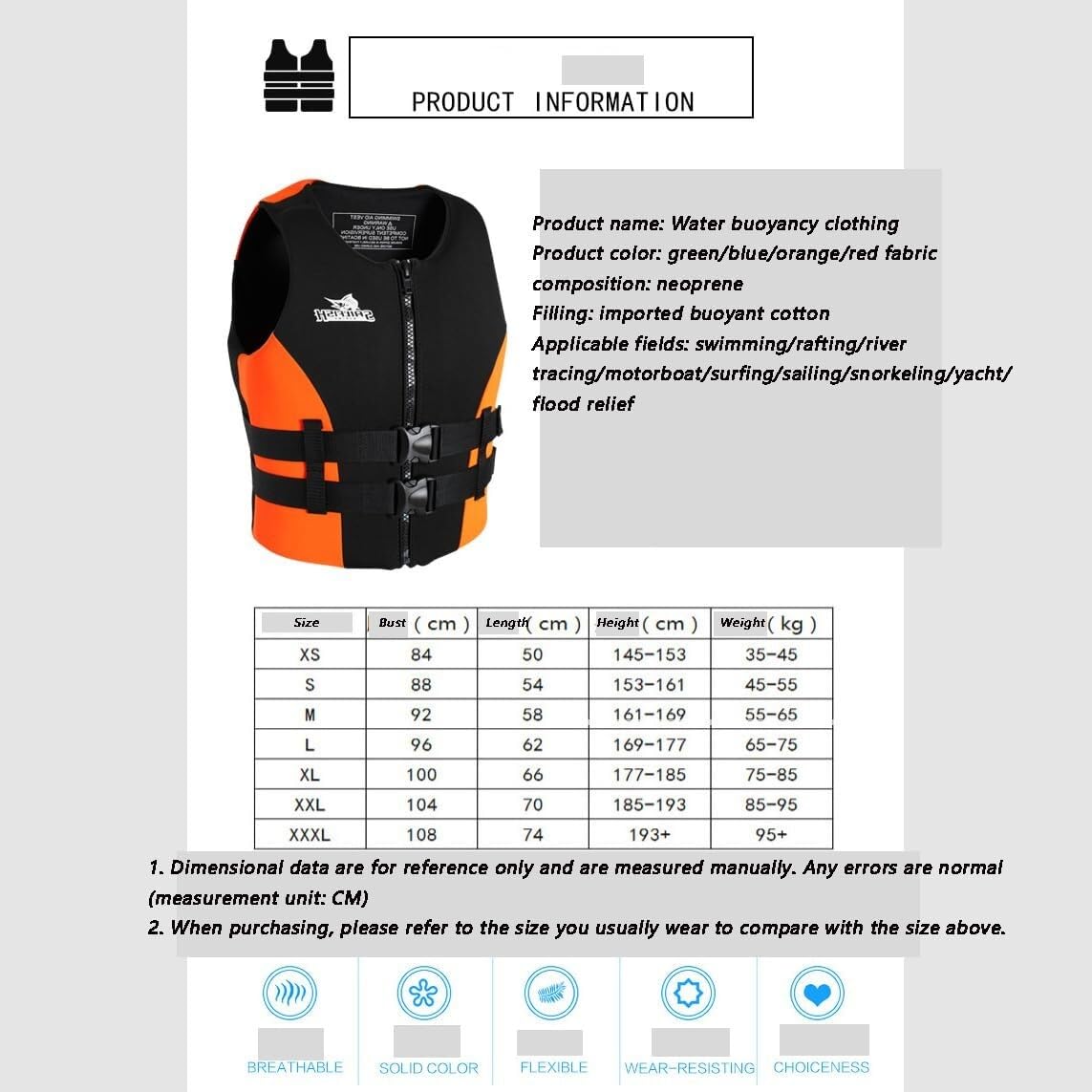 Chaleco de Kayak Confort elástico con diseño Transpirable para Trucha Río Corriente Pesca Mosca Uso