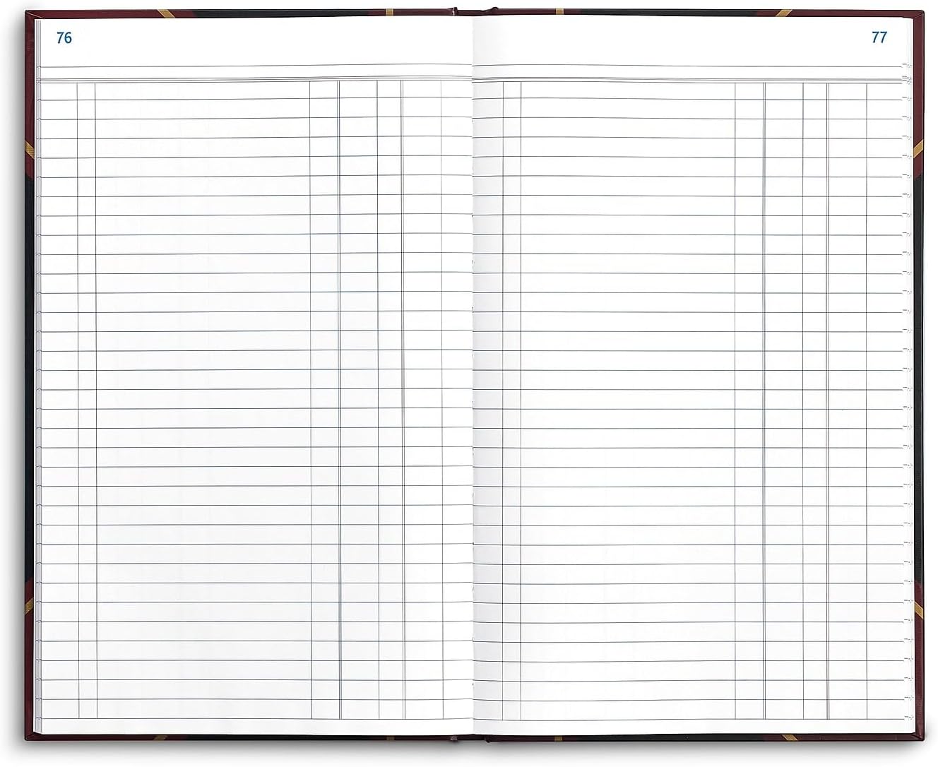 STAPLES Hardbound Journal, Black/Burgundy, 7.25" x 11.75", Ruled Writing Notebook with Durable Sewn Binding for Notes, Journaling & Office Records