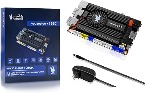 youyeetoo X1 - Computadora de placa única Windows Linux N5105 x86 - Mini PC - Servidor multimedia 4K dual - Ranuras M.2 duales compatibles con 2280