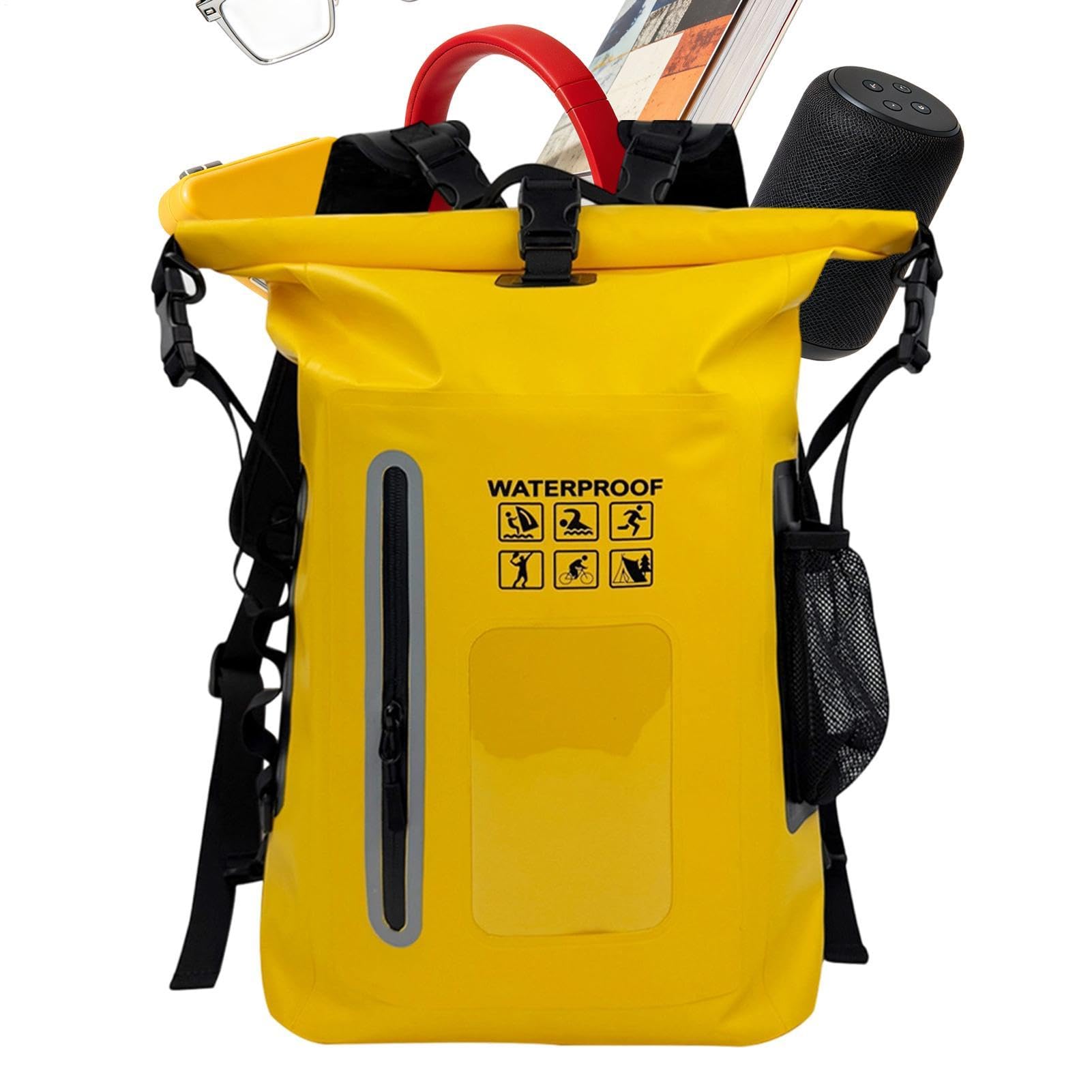 Zaino Dry Bag Impermeabile Capacità Elevata Chiusura A Rotolo Ultraleggero | Zaino Viaggio E Piscina Per Rafting Kayak Stand Up Paddle Nuoto Pesca Snowboard Escursionismo, Outdoor