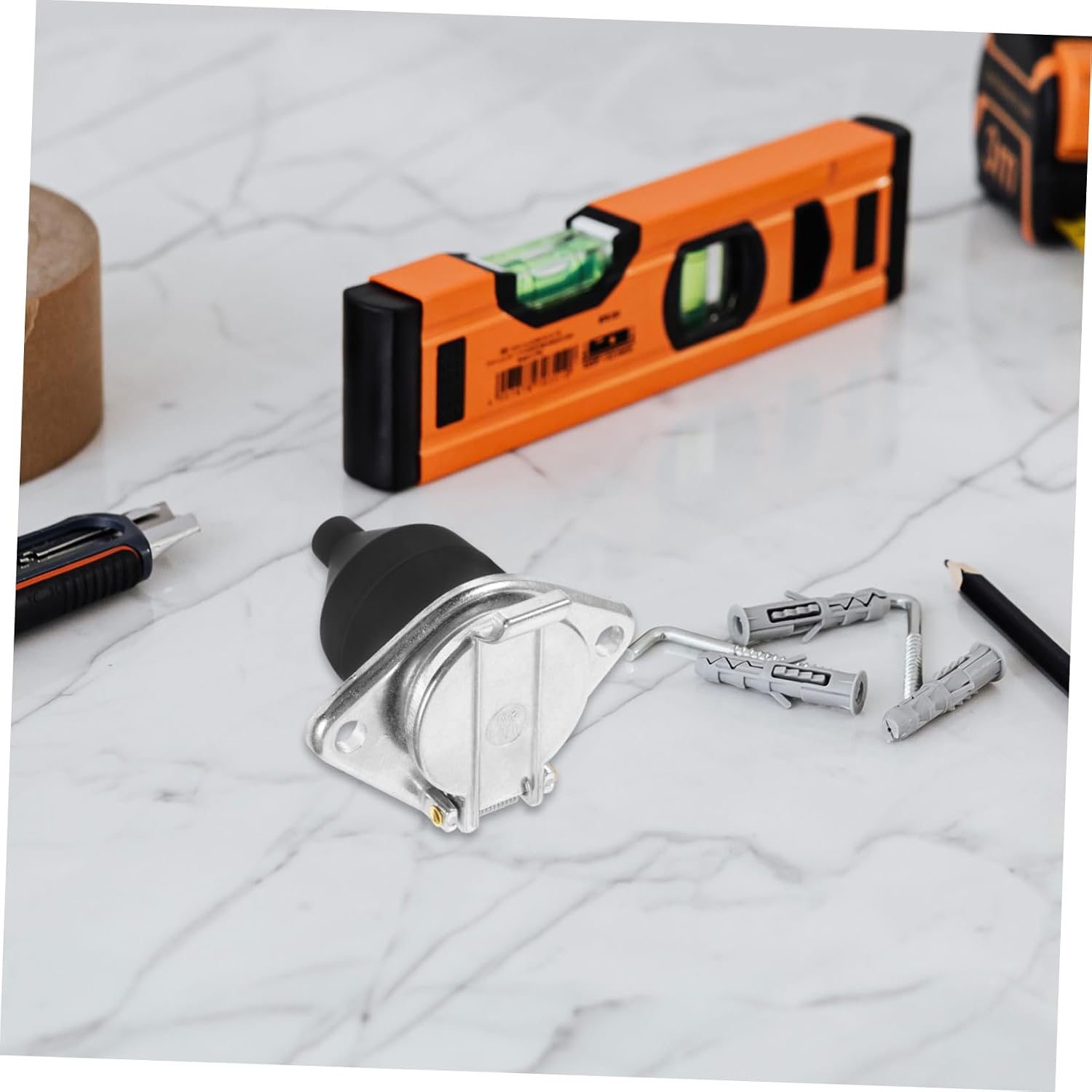 Luxshiny Way Flat Trailer Plug Adapter Durable Connector for Truck and Trailer Wiring Reliable and Power Supply for Trailers and Trucks