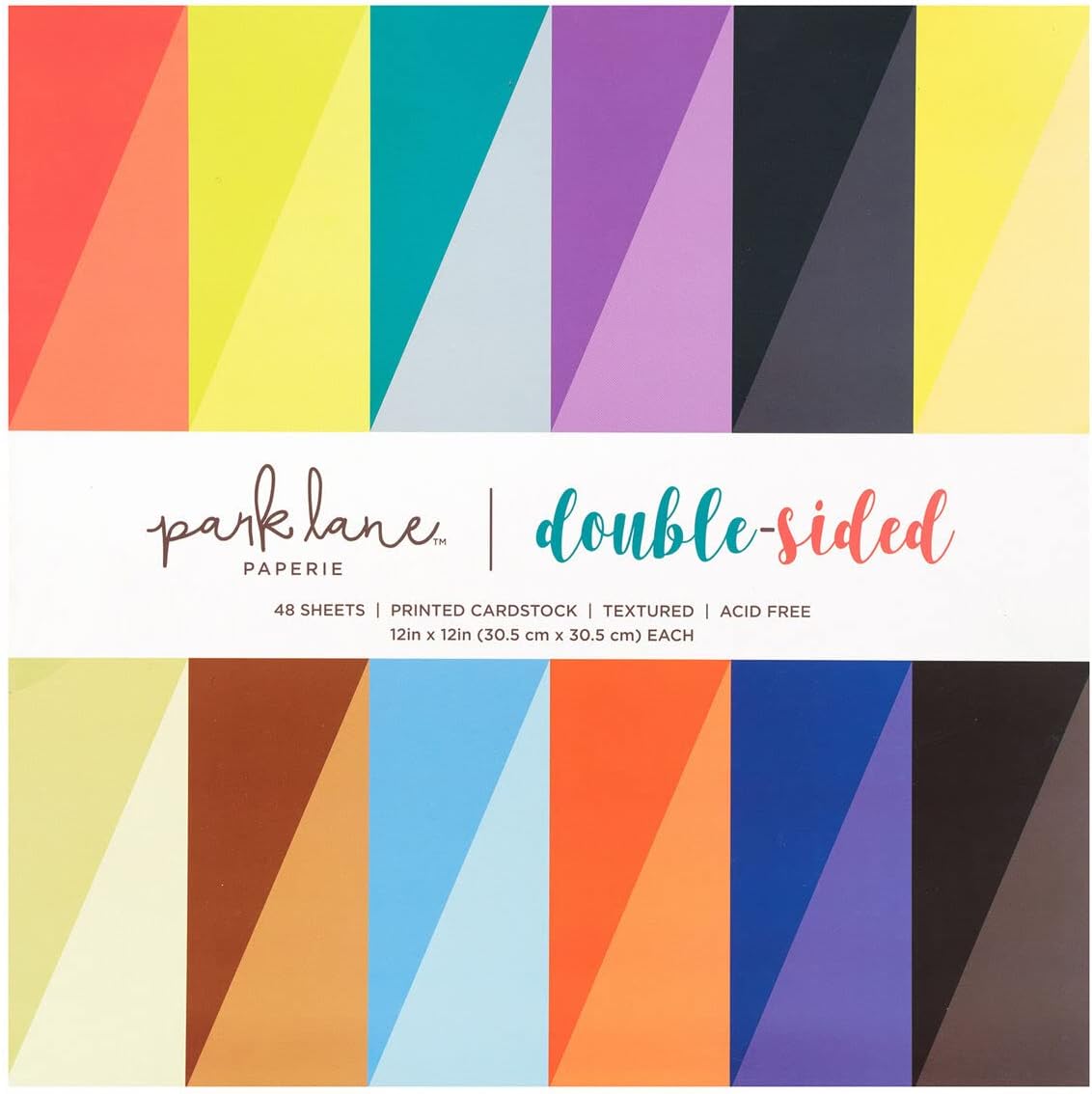 12x12 Cardstock Paper, 48 Sheets Double Sided Multi