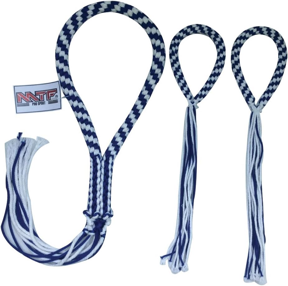 MTF MONGKOL & PRAJIAT Armband Muay Thai Boxing Traditional Headband/Set MONGKHOL MONGKON Lucky Fighter Thailand K1 Kickboxing MMA Boxing Fitness Gears - Blue and White