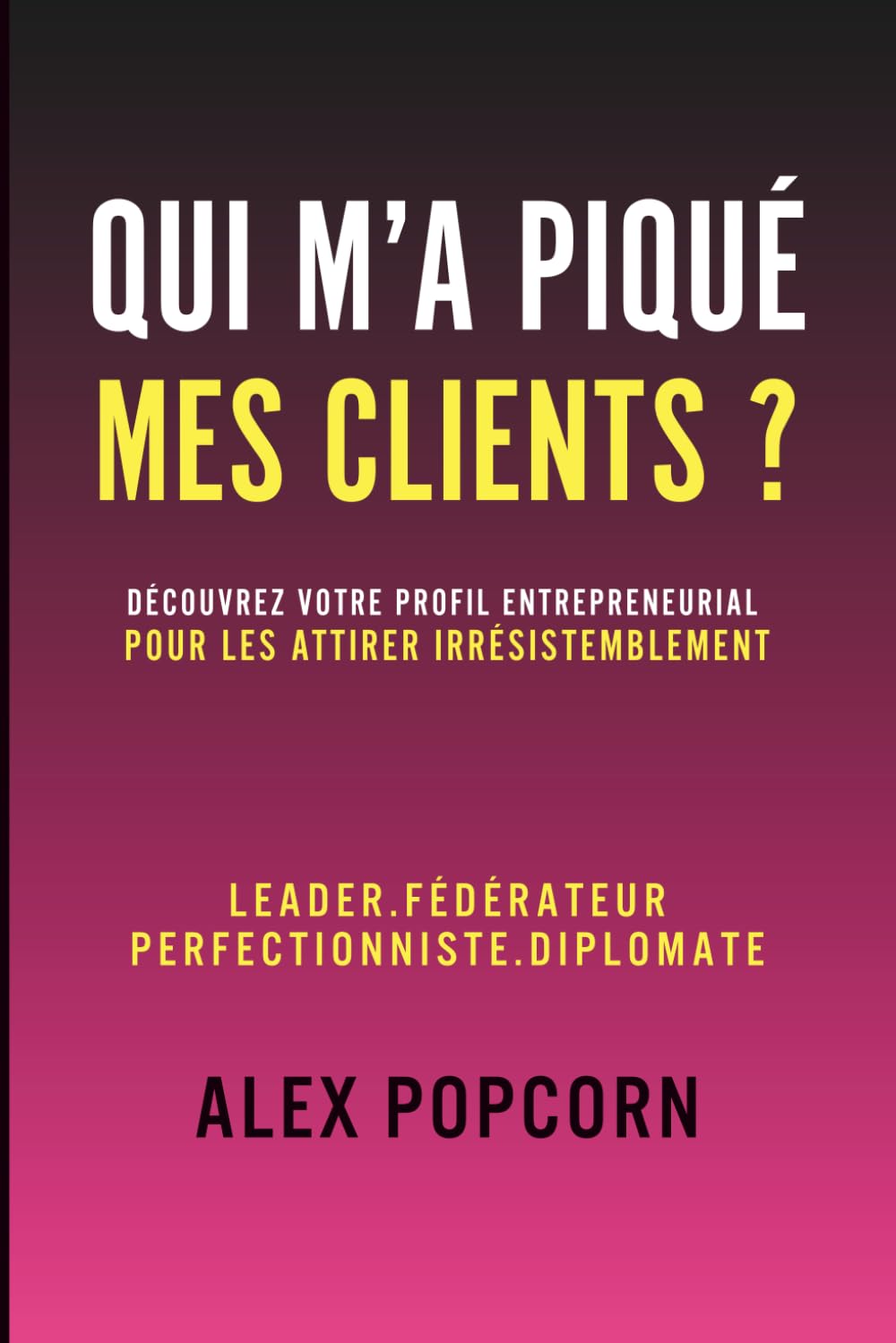 QUI M’A PIQUÉ MES CLIENTS ? Découvrez votre profil entrepreneurial pour (enfin) les attirer irrésistiblement: Leader, Fédérateur, Perfectionniste ou Diplomate ?