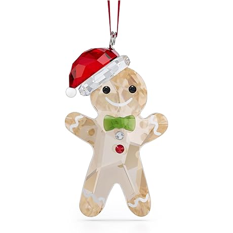 SWAROVSKI Holiday Cheers Gingerbread Man Christmas Ornament