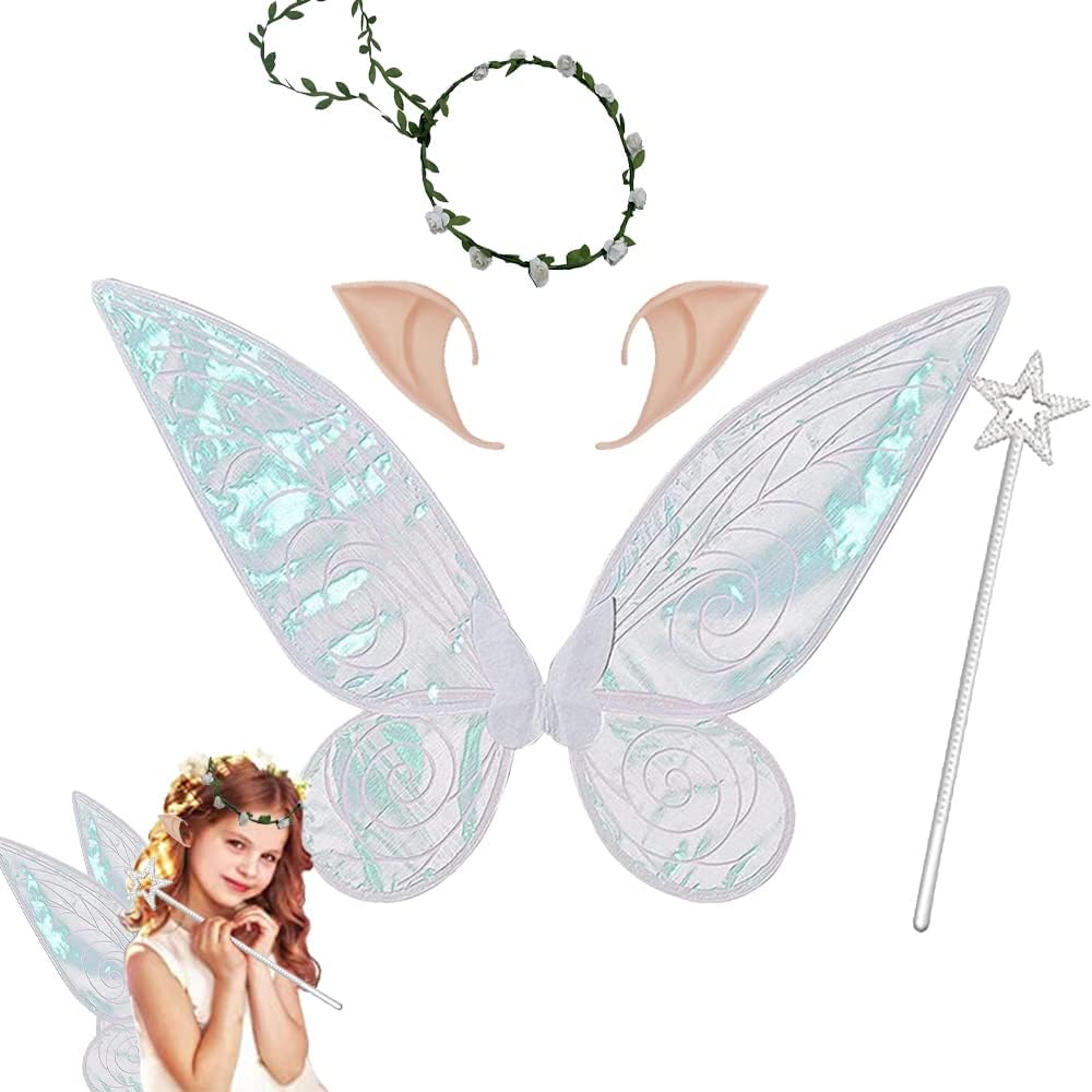 HIQE-FL Fairy Wings,Alas de Hadas para niñas,Alas de Hada Mujer,Alas de Hada Adulto,Alas de Hadas para Adultos,Alas de ángel