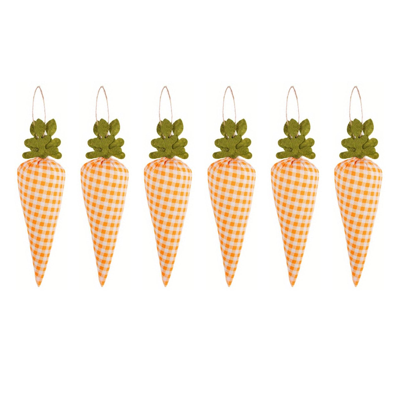 Woven Fabric Easter Carrot Decoration Festive Easter Carrot Ornaments Exquisite Workmanship Pendant Accessory Family Celebration