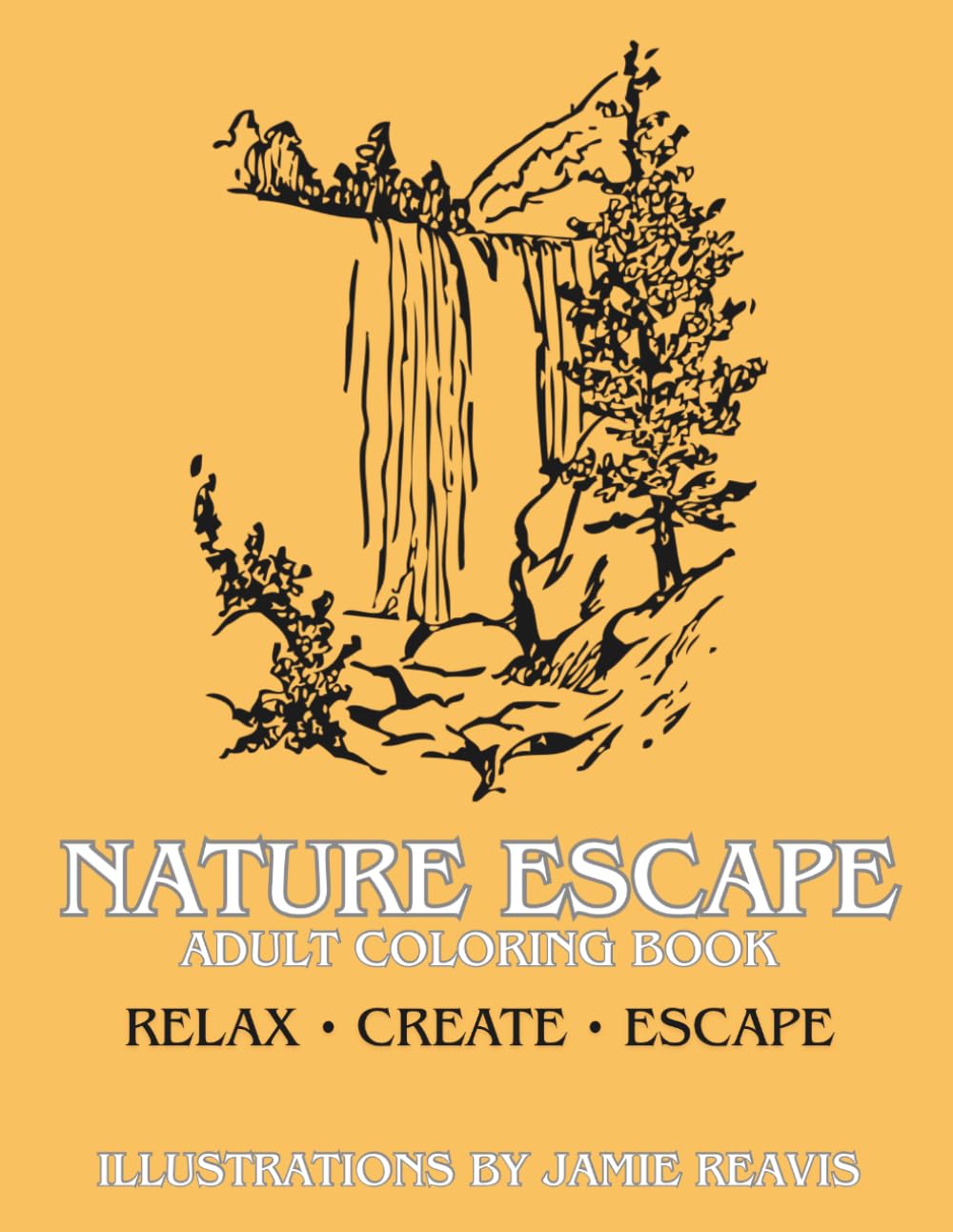 Nature Escape Adult Coloring Book