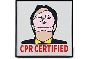 3D CPR Certified Morale Patch PVC Fastener