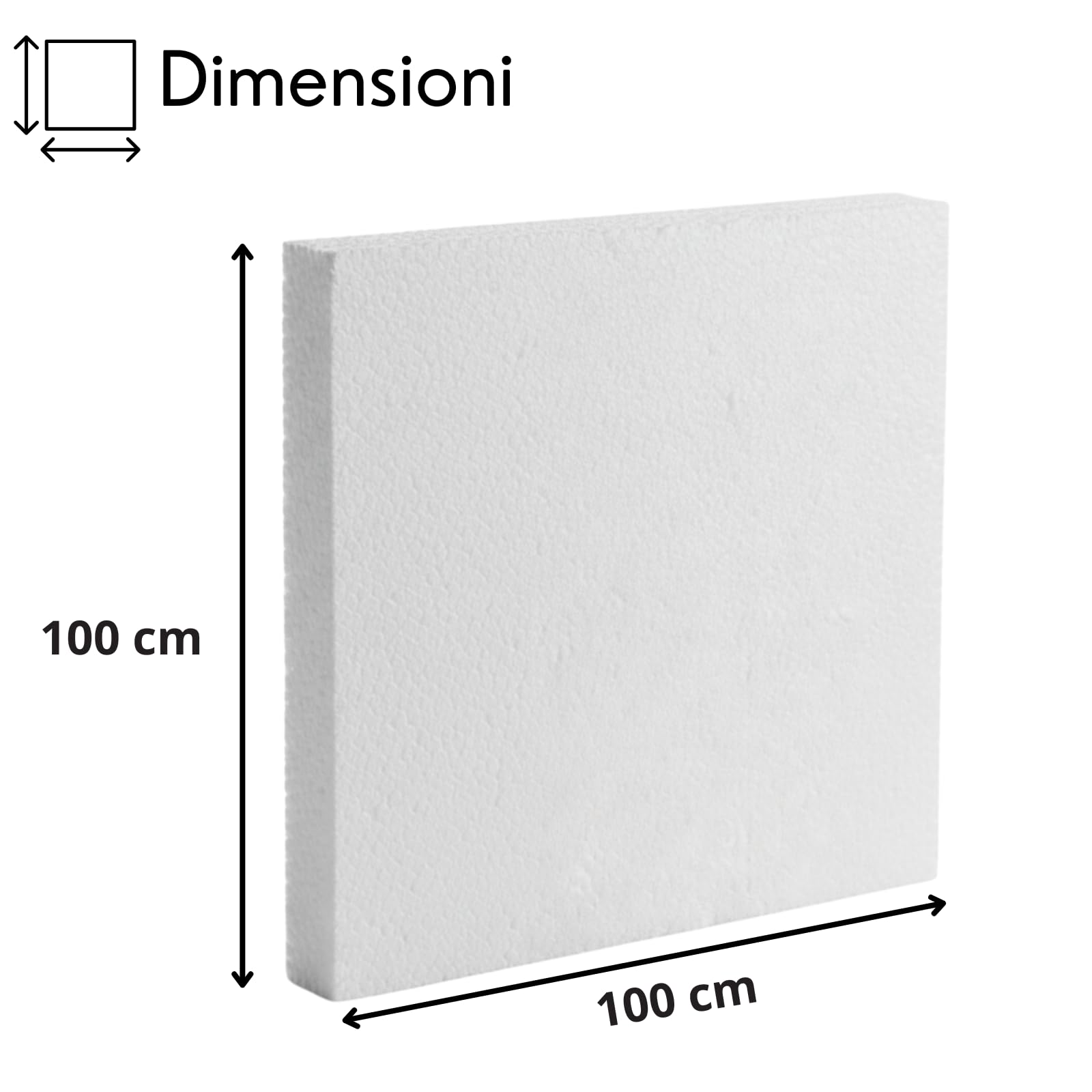 Festa Wow Pannelli in Polistirolo 15 Pezzi 100x100 cm Spessore 1 cm EPS Densità 18kg/mc Isolamento Termico Acustico Isolante Ideale Per Copertura Imballaggio Coibentazione Cappotto Soffitto