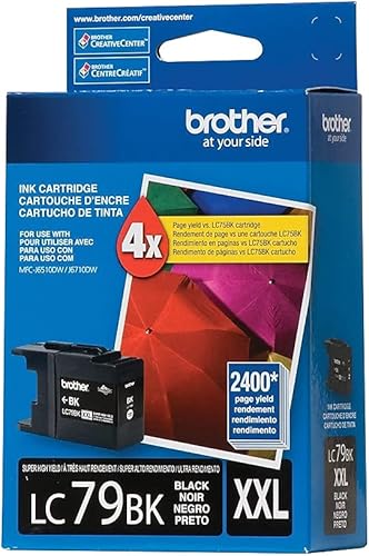 Miniatura 4 de Brother Tinta OEM LC79BK - MFCJ5910DW J6510DW J6710DW J6910DW Tinta negra de súper alto rendimiento (rendimiento 2400) OEM