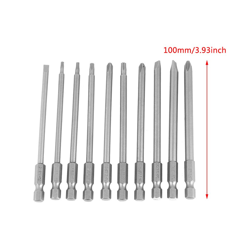 10-teiliges Magnetisches Schraubendreher-Bit-Set – Robuste Bits Für Bohrer & Schrauber