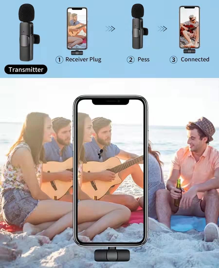 Popular Wireless Lavalier Plug Play USB C Microphone Mini Lapel Microphone Wireless Mic Recording YouTube Facebook Live Stream,Vlog, Auto-Sync (No Need App/Bluetooth) Popular Wireless Lavalier Plug Play USB C Microphone Mini Lapel Microphone Wireless Mic Recording YouTube Facebook Live Stream,Vlog, Auto-Sync (No Need App/Bluetooth)
