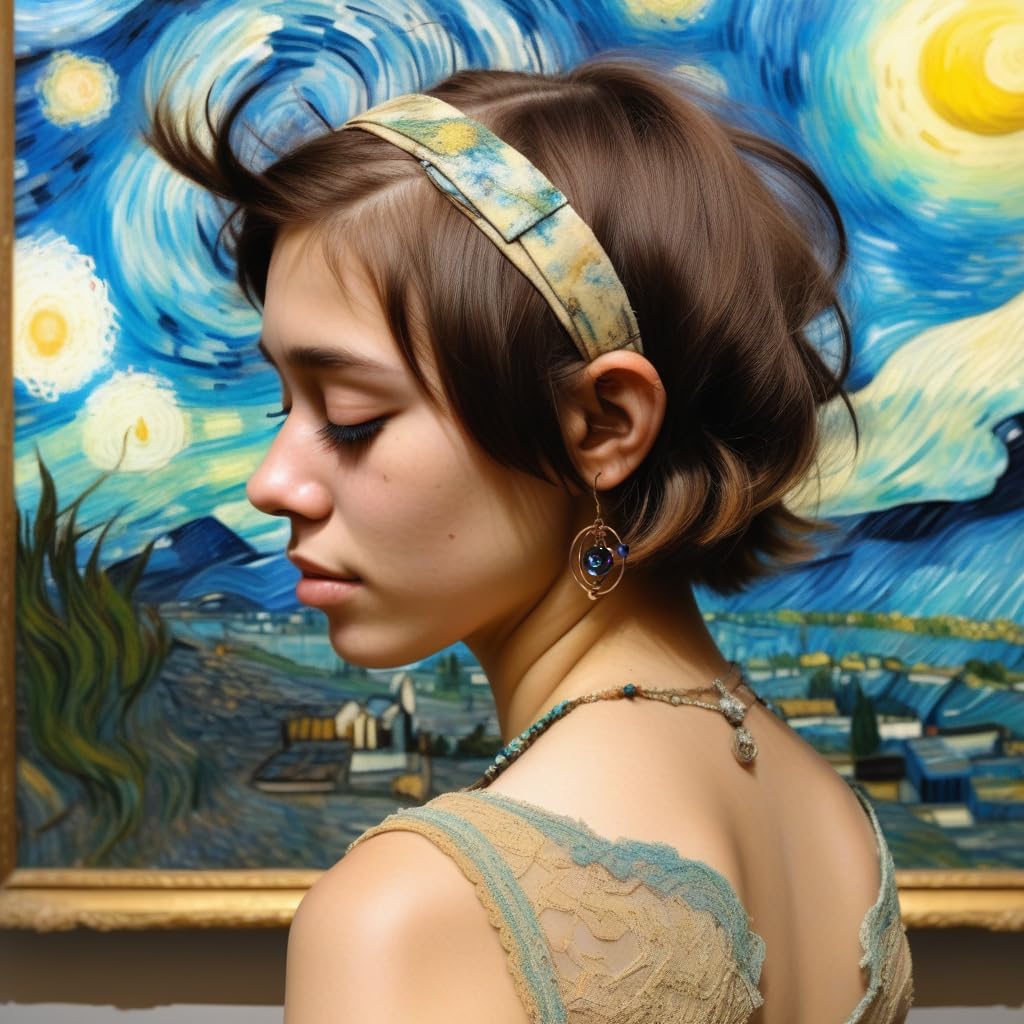 WEWDBY Handmade Cosmic Planet Art Earrings - Iridescent Hand-Mixed Resin Planet Design, 3D Metal Ring Surrounding, Lightweight & Hypoallergenic, Creative Jewelry for Women, Unique Gift for Sci-Fi & Art Enthusiasts - Image 4