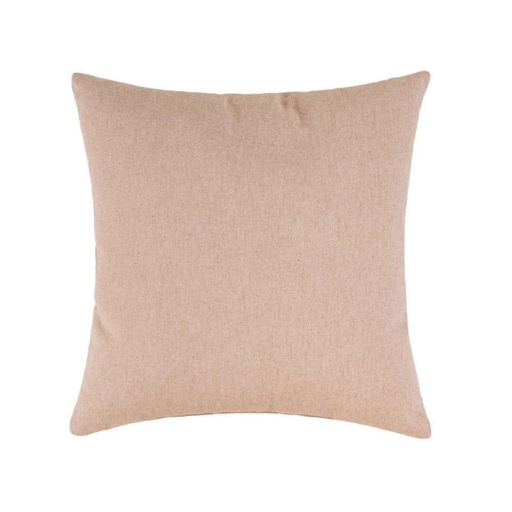 Set 6 Cojines Decorativos 45x45 cm Marrón y Gris con Relleno para Sofá