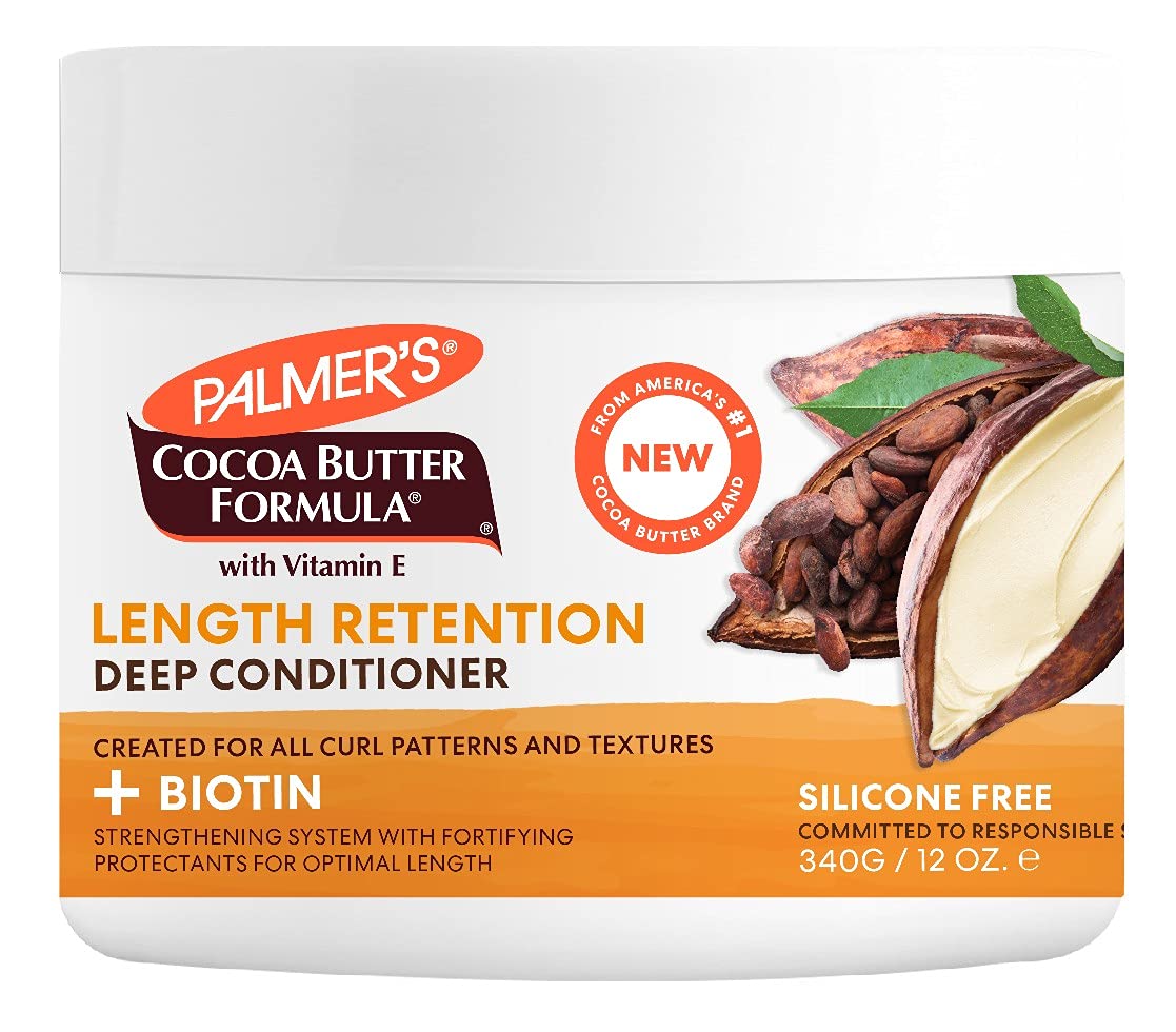 Palmers Cocoa Butter Length Retention Deep Conditioner 12 Ounce Jar (Pack of 2)