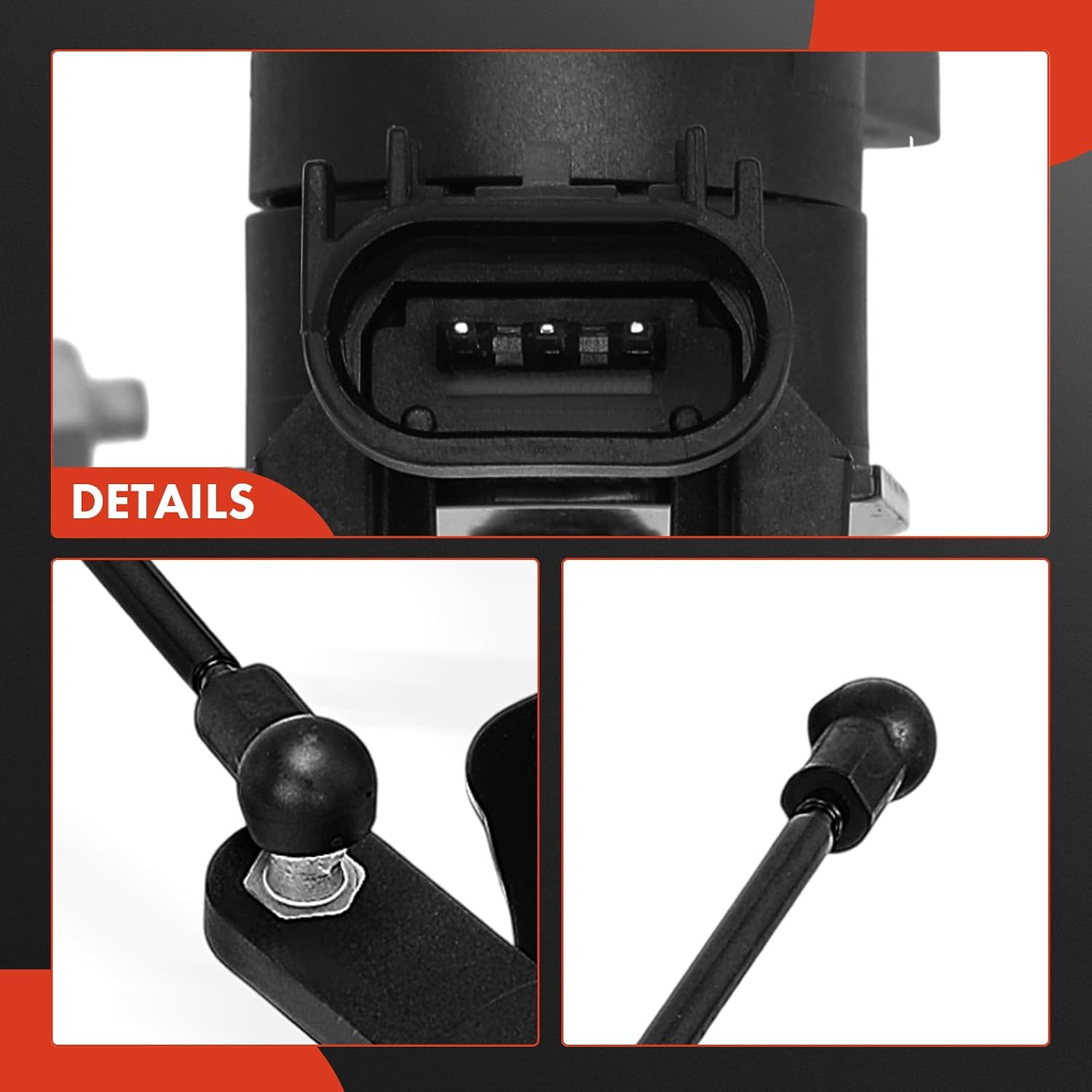A-Premium Ride Height Level Sensor Compatible with GMC Acadia 2017-2023 & Buick Enclave 2018-2024 & Cadillac XT5 2017-2025, XT6 2020-2025, Front Driver and Passenger Side, 2-PC Set