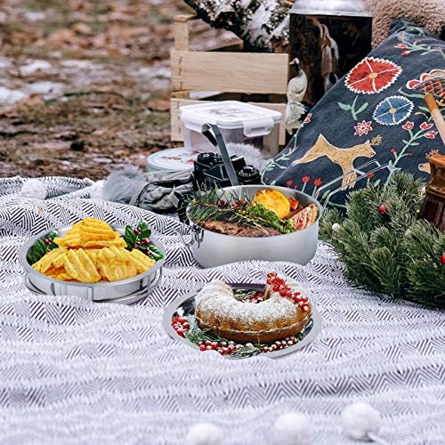 Camping Cookware Set Stainless Steel 3Pcs, Picnic Camping Cooking Mess Kit, Lunch Box, Outdoor Cooking Set For Hiking, Picnic, Camping And Beach #TOP6