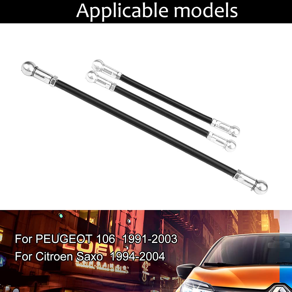 KIMISS 3 pièces Biellette de liaison Tiges de Liaison Shift Gear Alliage D'aluminium Liaison D'engrenage de Changement voiture pour 106 1991-2003 1994-2004