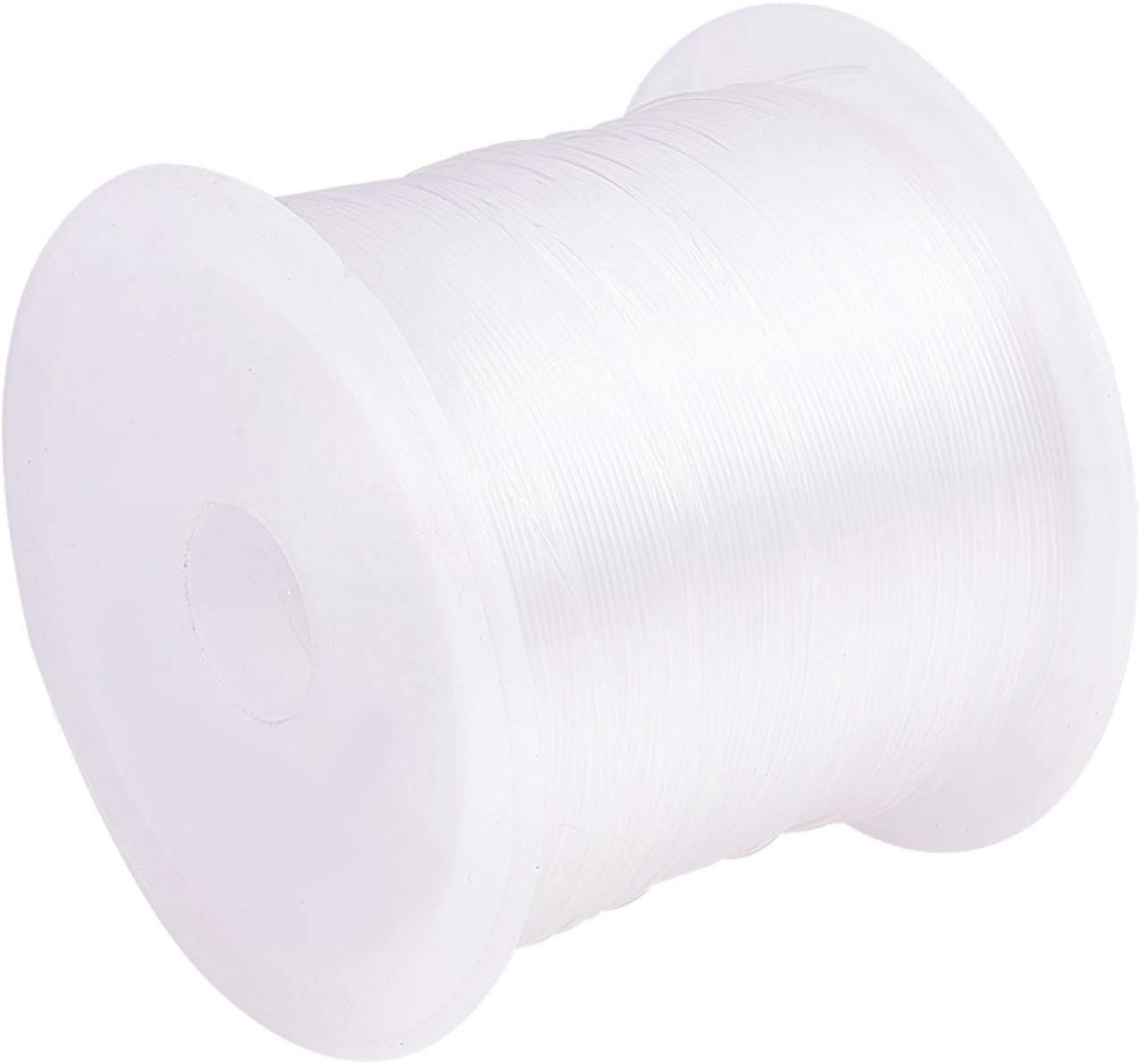 Pandahall 1 Roll Transparent Fishing Thread Nylon Wire, White