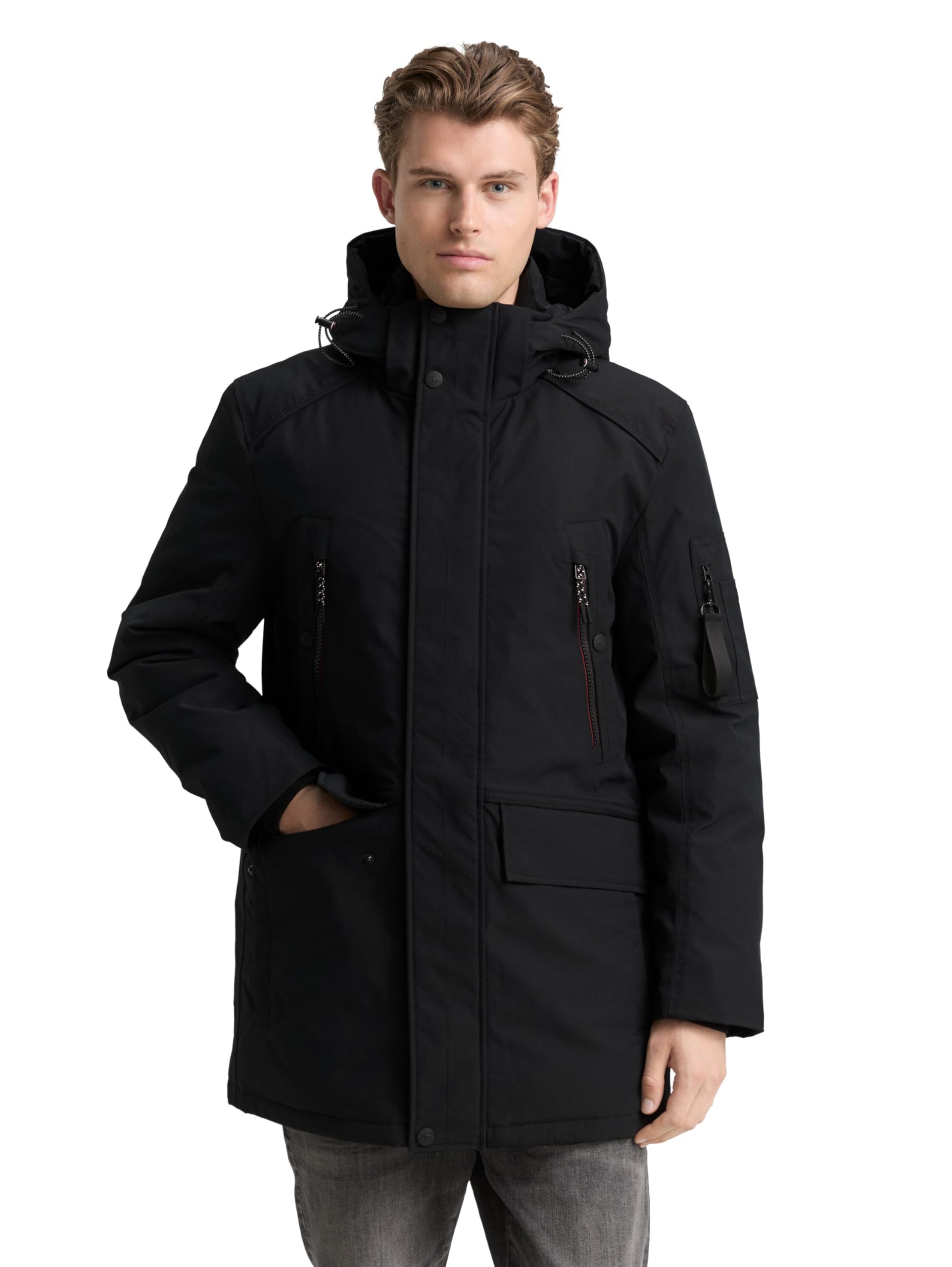 TOM TAILOR Herren 1047040 Arctic Parka mit abnehmbarer Kapuze (1er Pack)