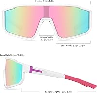 Vista 68 de MVPTGRS Gafas de sol de béisbol juveniles para niños y niñas de 8 a 14 años TR90 con marco para niños, gafas de sol deportivas para sóftbol