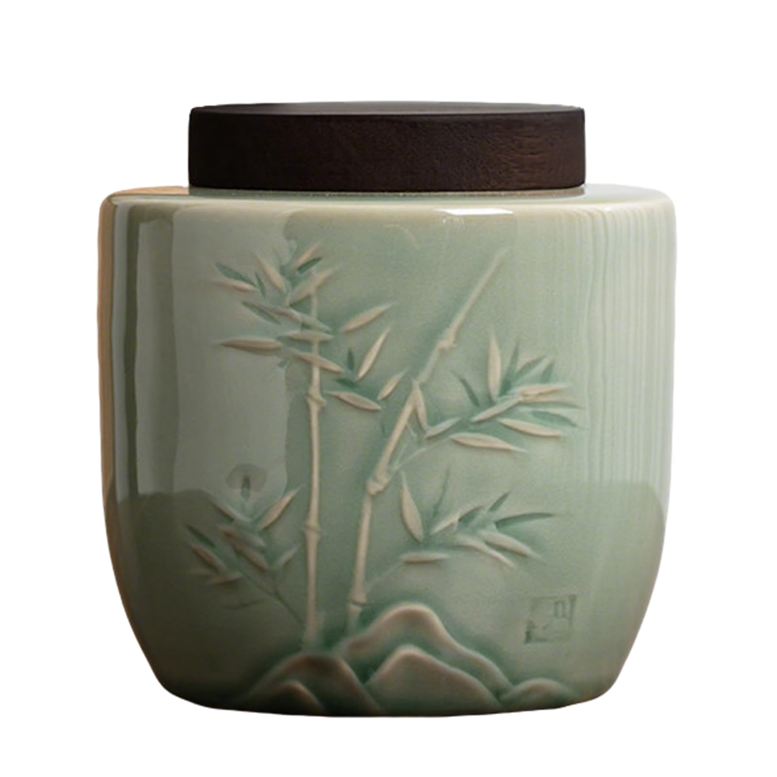 Upgbrf D Chinese Style Ceramic Tea Caddy Tea Canister Tea Storage Container Tins Jar With Airtight Li Tank For Tea Coffee Herb Sugar Spice,