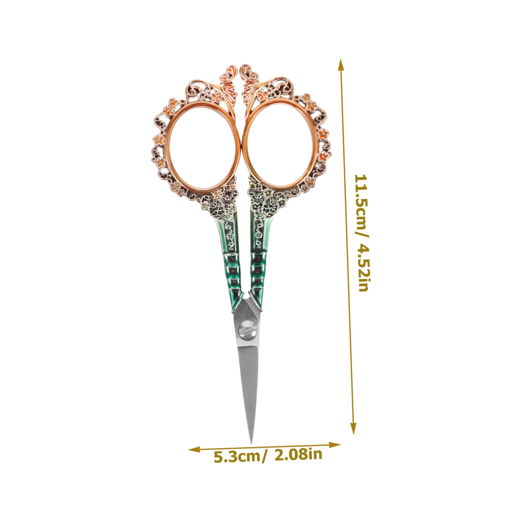 Angoily 4 Pezzi Forbice da Ricamo Vintage in Acciaio Inossidabile per Cucito Fai da Te Piccola Forbice per Tessuti con Ergonomico Design per Ufficio Casa