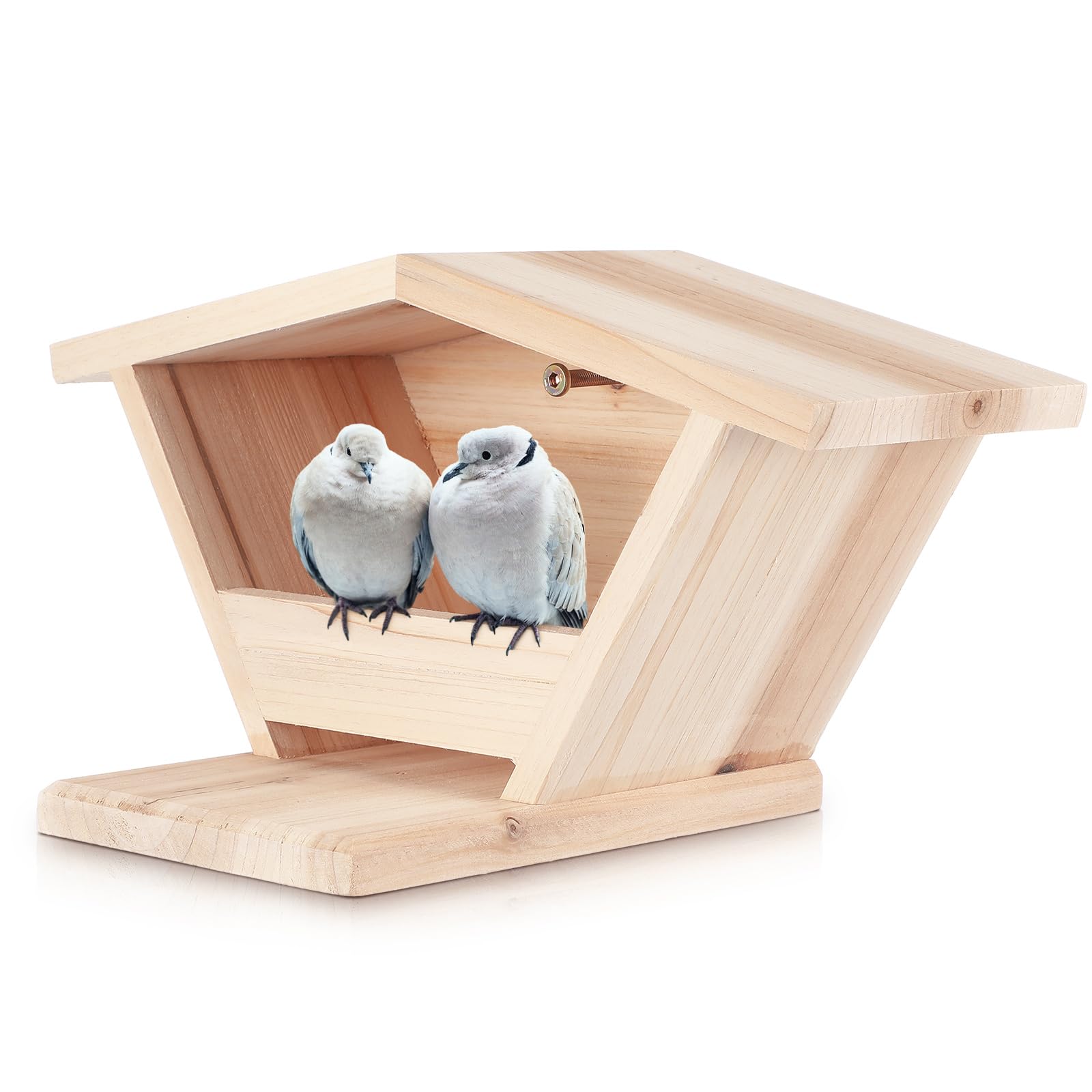 Colingmill Cedar Pigeon Nesting Box Wooden Birdhouses Morning Dove Nesting Box Bird Houses for Outdoor Pigeon for Roasting Platform