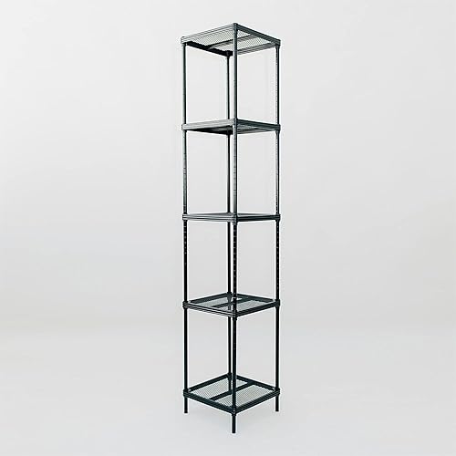 Miniatura 6 de Design Ideas MeshWorks - Estantería de almacenamiento de metal de 5 niveles de tamaño completo para cocina, oficina u organización de garaje, 13.8 x