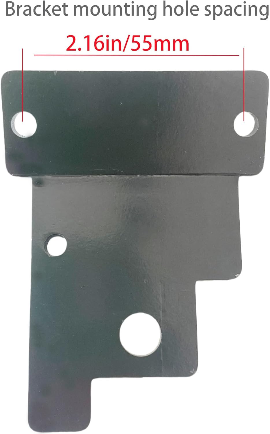 Scooter Kickstand Bracket Mounting Hole Spacing 2.16in Adjustable Scooter Kickstand - Aluminum Side Stand Replacement for V5 V7 11" Scooters, Compatible with Teewing X5, Yume, Nanrobot (Black-2.16in)