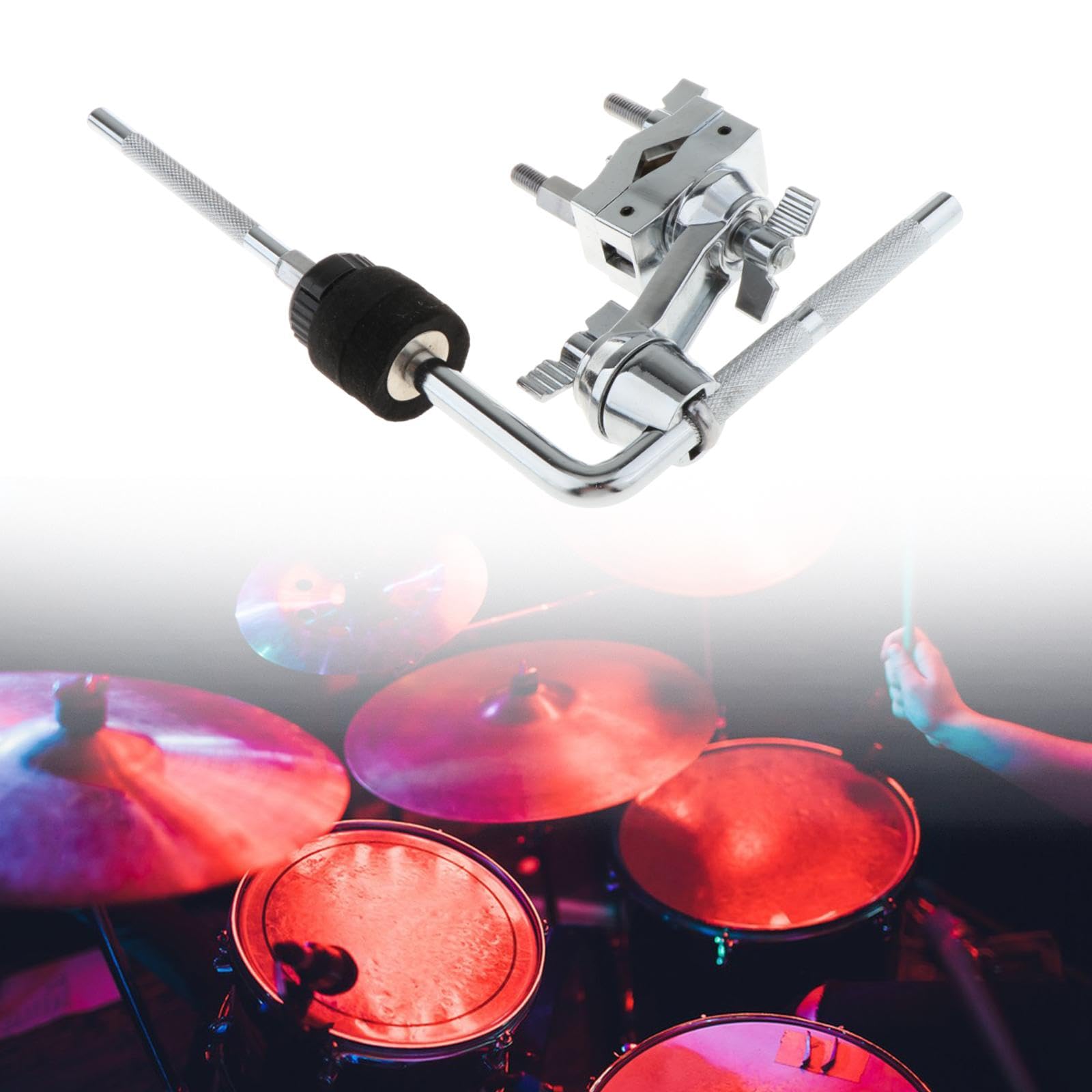 Jojomis Drum Cymbal Arm Extension Stand – Lightweight Portable Cymbal Holder, Sturdy Metal Drum Support Attachment for Percussion Instruments, Music Students, and Performers
