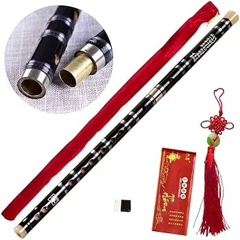 中国高級竹笛(横笛/笛子) F管＜杭州苦竹/ハードケース付＞ (新品未使用) 五年以上天然苦竹製高級中国横笛（フルート ） : 中国楽器専門店
