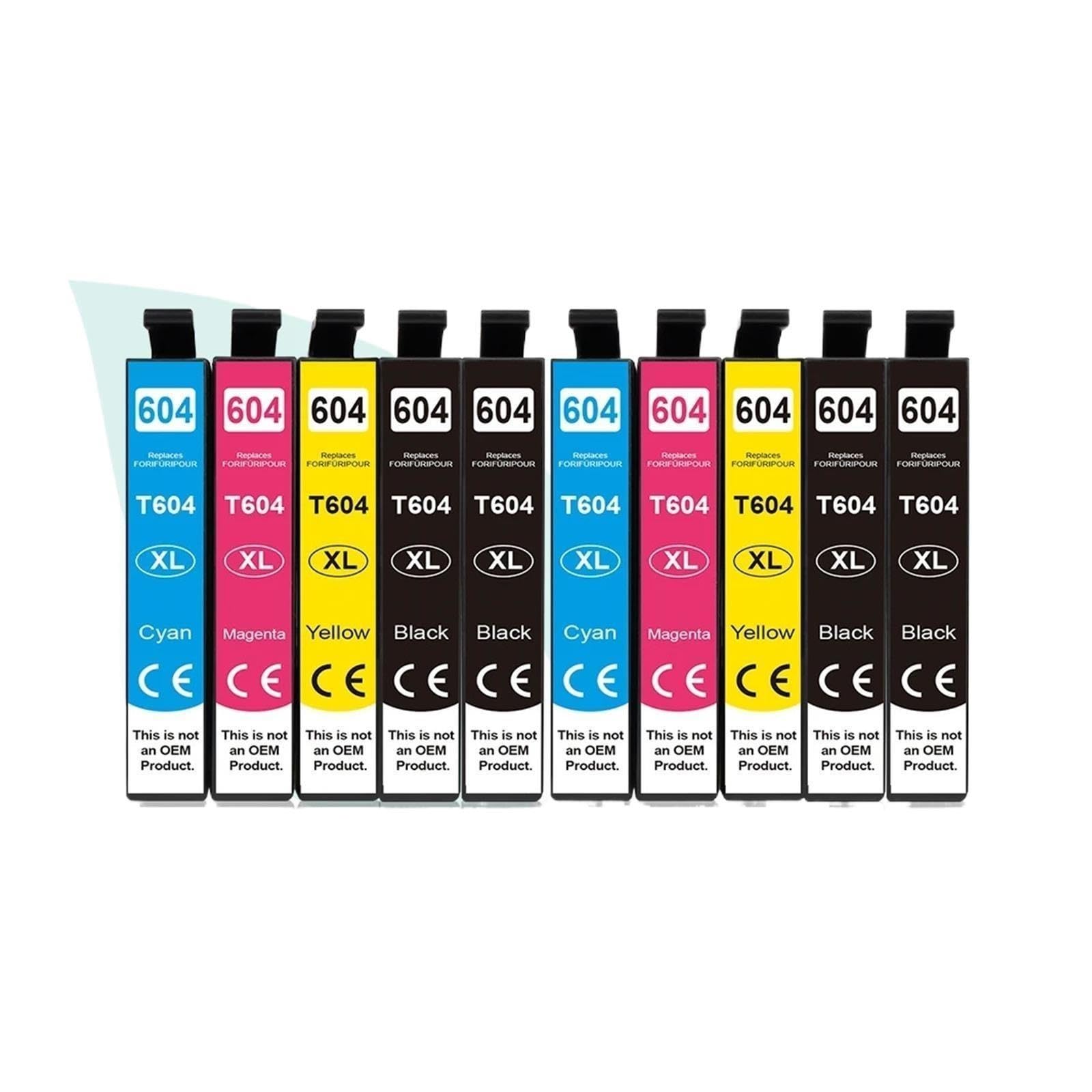 Cartuccia d'inchiostro compatibile con chip 604XL, compatibile con Epson