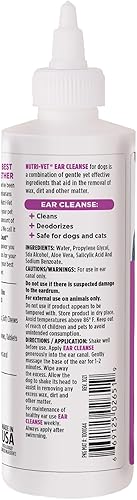 Miniatura 2 de Nutri-Vet Limpieza de oídos para perros  Limpia y desodoriza  8 onzas el paquete puede variar