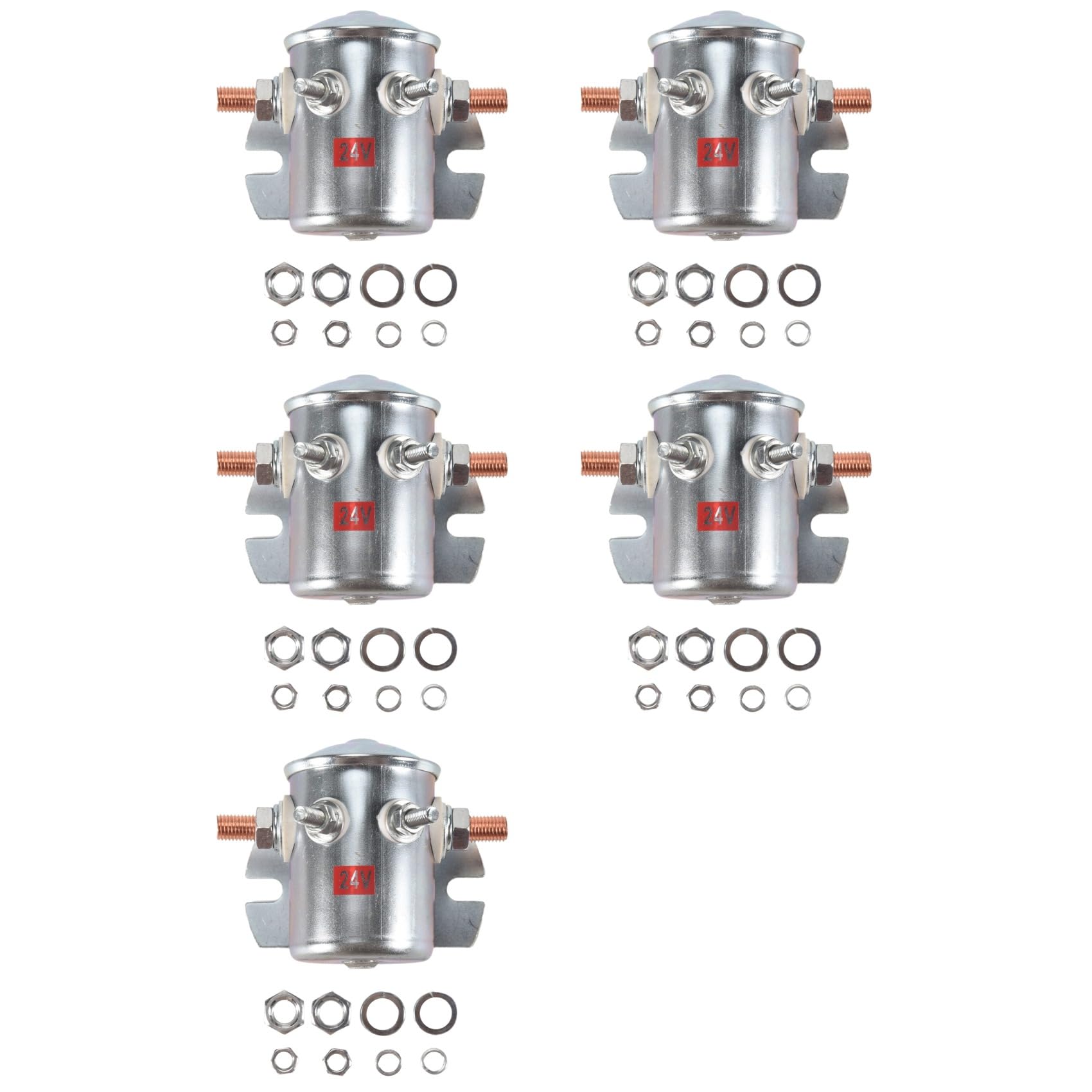 Jnchdghwa Silver 5X 200A Relay 24V Contactor Dc Relay High Current Automotive Forklift Relay Isolator