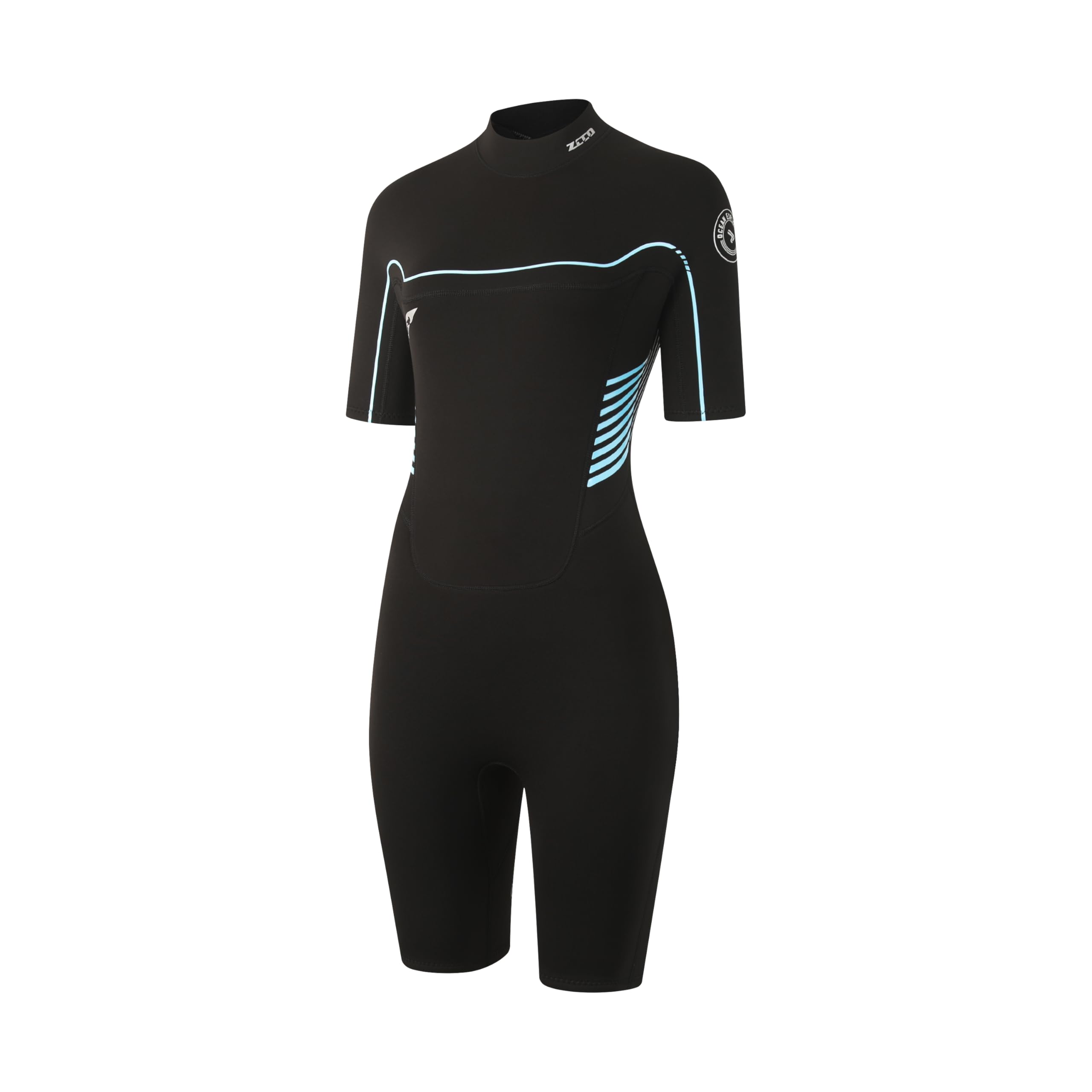ZCCO Wetsuit Shorty for Women, 3/2mm Short Wetsuits for Cold Water, CR Neoprene Wetsuits for Diving, Surfing, Snorkeling, Kayaking, Water Sports โ image 1