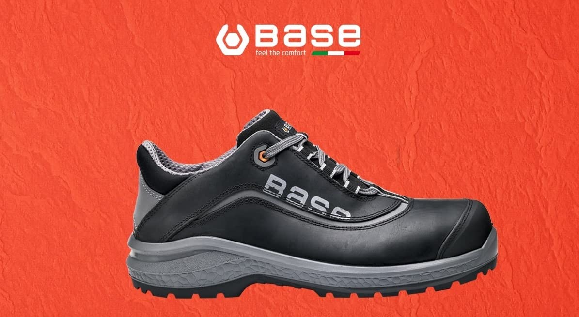 BASE Protection Be-Free Top S3 SRC Zapato de Seguridad, Talla: 50, Color: Negro/Gris, B0873BKG50