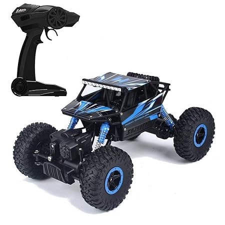 Remote Control Rock Crawler Four Wheel Drive 1:16 Metal Alloy Body Remote Control Rock Climber High Speed Monster Racing Car for Kids (Rock Crawler RC Car HQ)