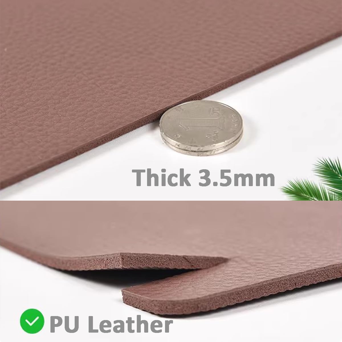 Sous-main de bureau antidérapant en cuir avec protection des bords, imperméable, grand sous-main de bureau étendu pour ordinateur portable, tapis d'écriture lisse pour travail/étude (bleu ciel, 100 x